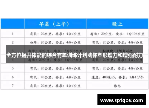 全方位提升体能的综合有氧训练计划助你塑形增力和增强耐力